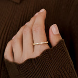 Baguette Gemstone Stacking Ring