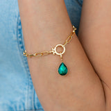 Teardrop Birthstone Charm