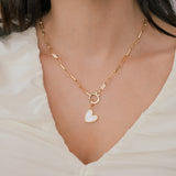 Natural Stone Heart Charm
