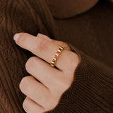 Emerald Cut Birthstone Eternity Ring