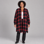 PALOMA™ - Classy Button Down Plaid Long-Sleeve Jacket