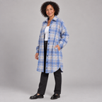 PALOMA™ - Classy Button Down Plaid Long-Sleeve Jacket