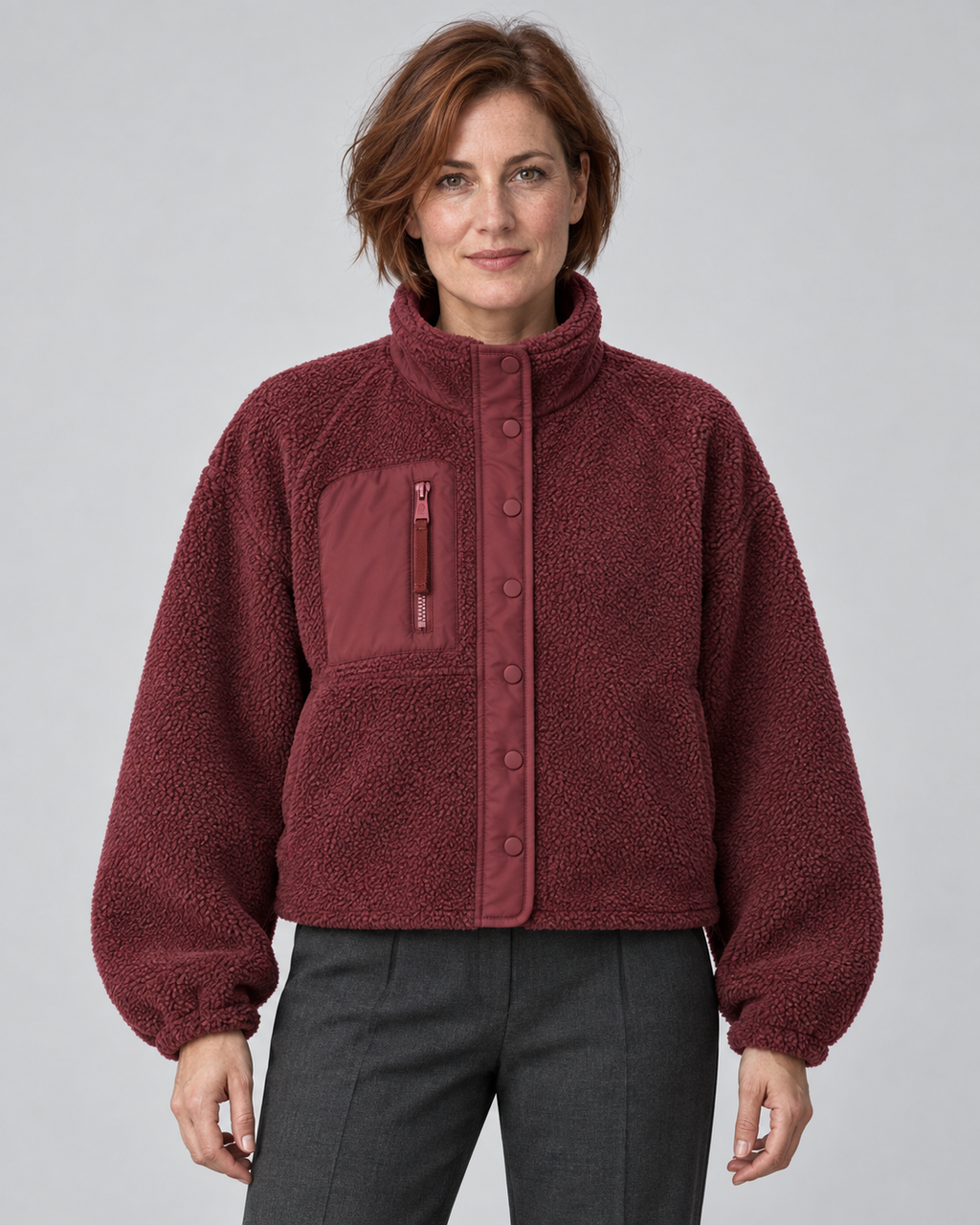 MANCY™ - Casual Button Down Cropped Jacket
