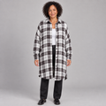 PALOMA™ - Classy Button Down Plaid Long-Sleeve Jacket