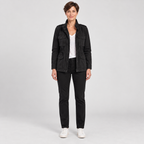 Women's Utility Cargo Jacket with Multi Pocket Drawstring Waist