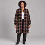 PALOMA™ - Classy Button Down Plaid Long-Sleeve Jacket