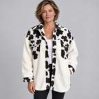 SUNNIE™ - Cozy Long Sleeve Button Down Checkered Jacket