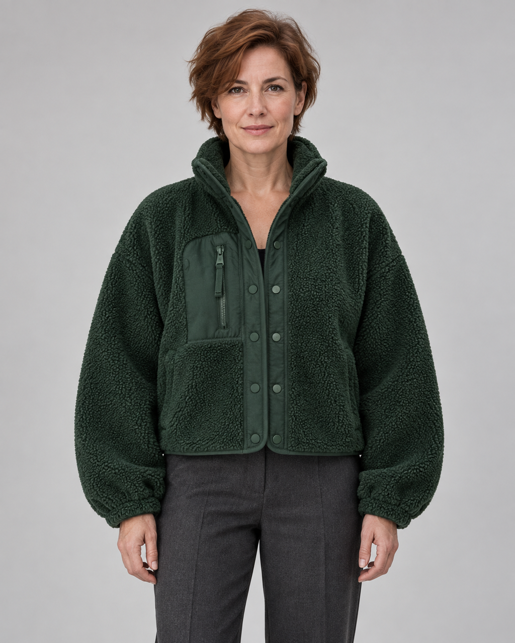 MANCY™ - Casual Button Down Cropped Jacket