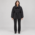JASMINE™ - Cozy Thermal Stand Collar Waist Tie Zip-Up Coat for Winter