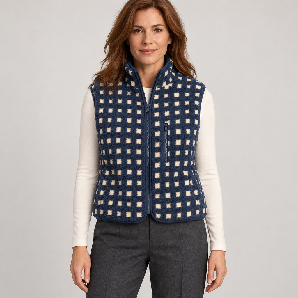 DAISY™ – Elegant V-Neck Button-Front Vest Top