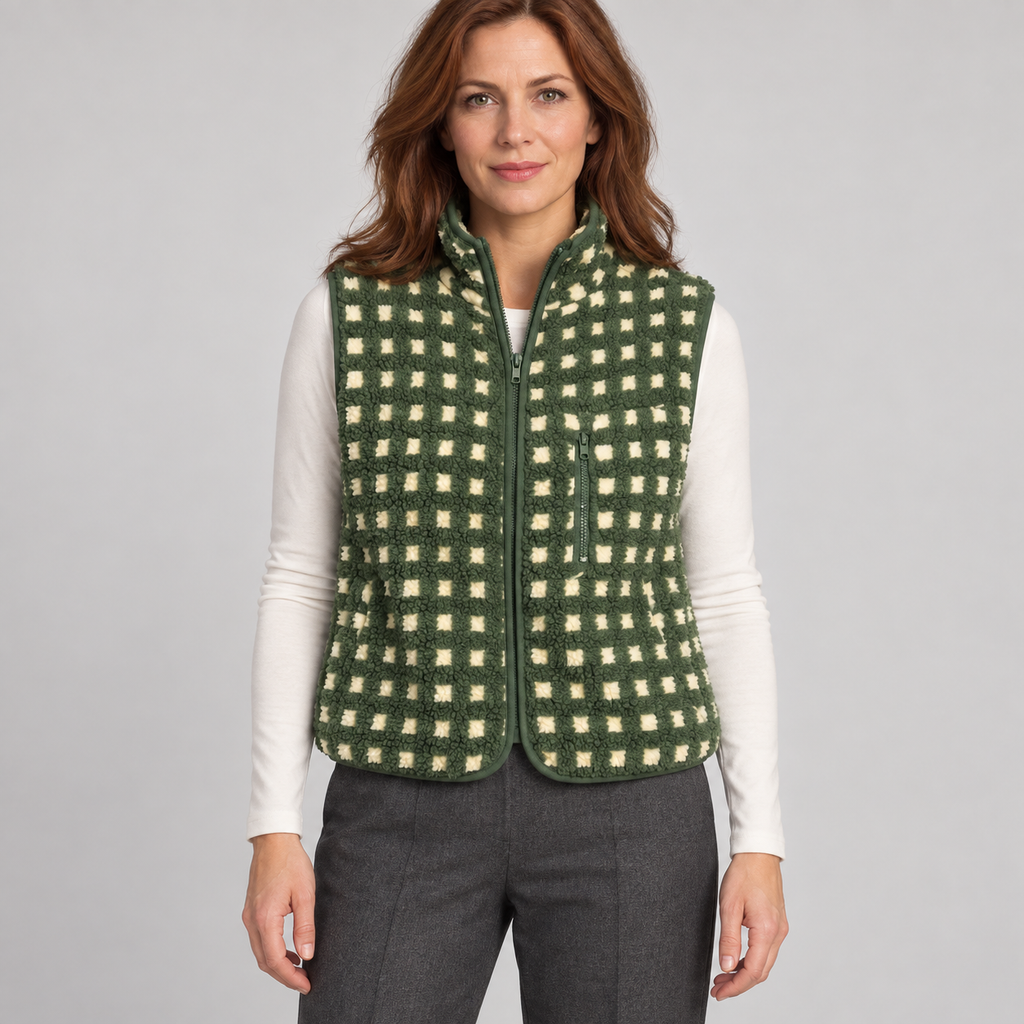 DAISY™ – Elegant V-Neck Button-Front Vest Top