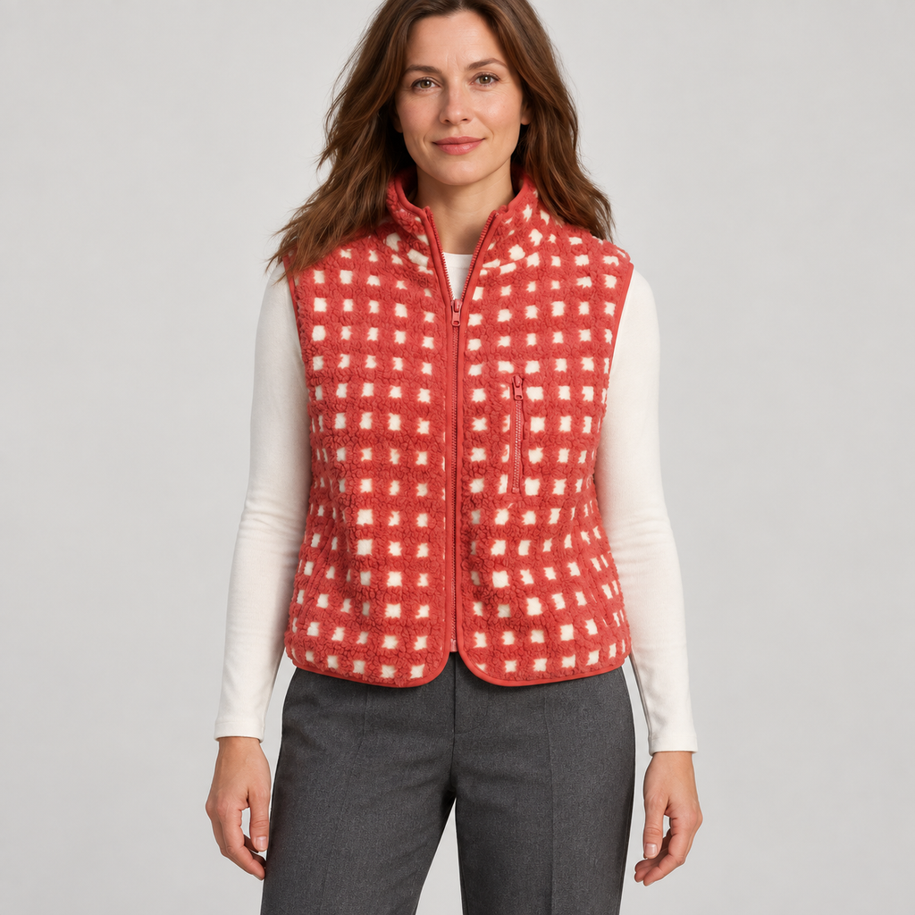 DAISY™ – Elegant V-Neck Button-Front Vest Top