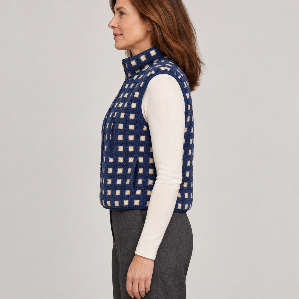 DAISY™ – Elegant V-Neck Button-Front Vest Top