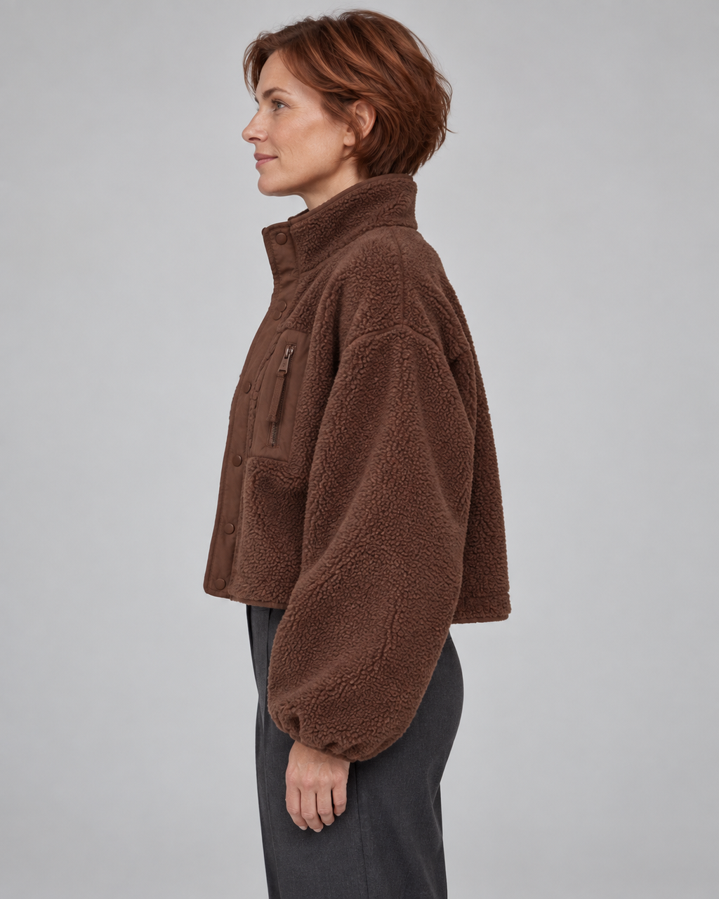 MANCY™ - Casual Button Down Cropped Jacket