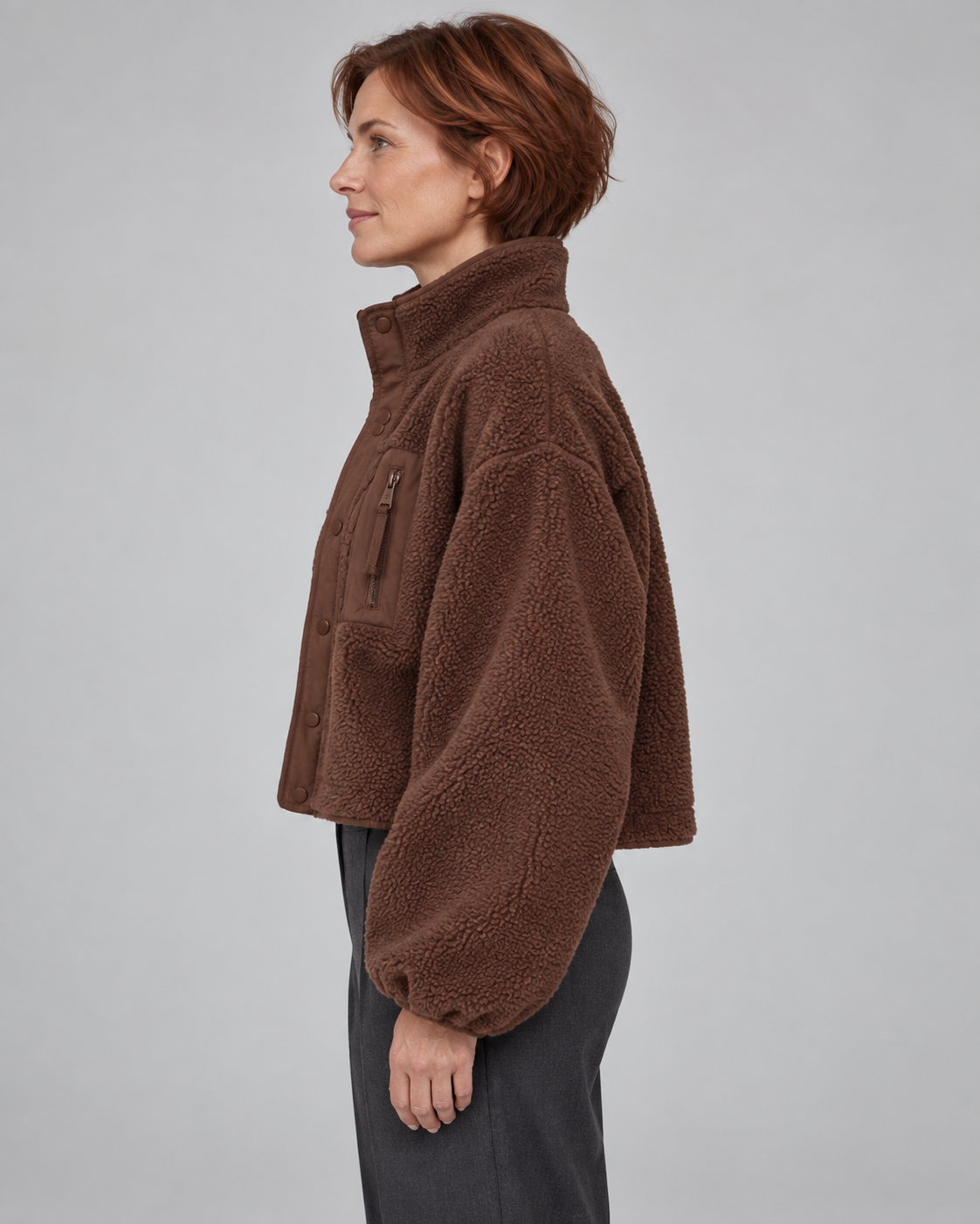 MANCY™ - Casual Button Down Cropped Jacket