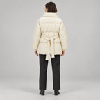JASMINE™ - Cozy Thermal Stand Collar Waist Tie Zip-Up Coat for Winter