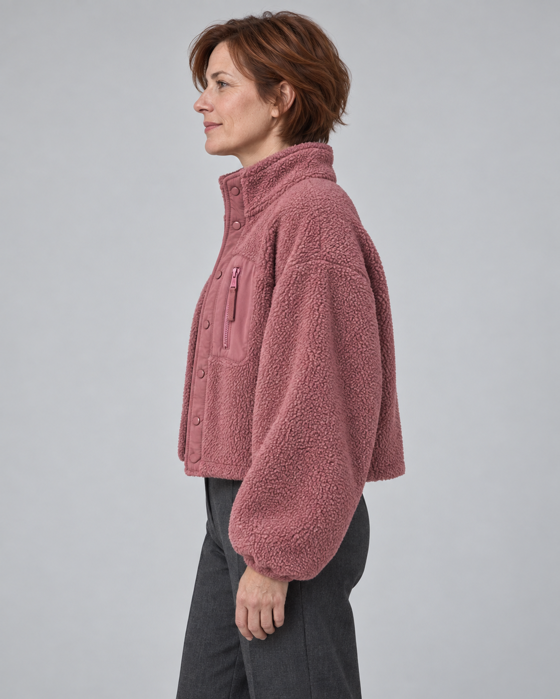 MANCY™ - Casual Button Down Cropped Jacket
