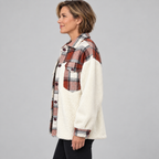 SUNNIE™ - Cozy Long Sleeve Button Down Checkered Jacket