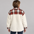 SUNNIE™ - Cozy Long Sleeve Button Down Checkered Jacket