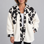SUNNIE™ - Cozy Long Sleeve Button Down Checkered Jacket