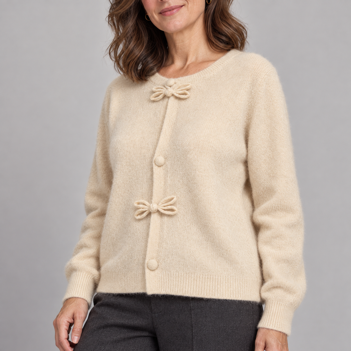 BELLA™ - Chic Bow Cardigan
