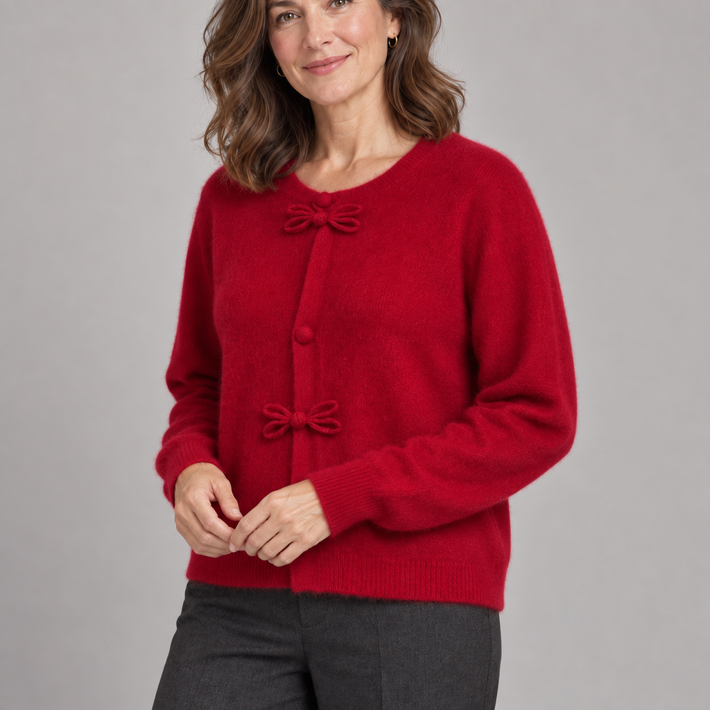BELLA™ - Chic Bow Cardigan