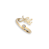 Custom Name Birthstone Ring