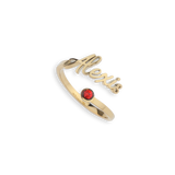 Custom Name Birthstone Ring