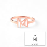 Monogram Name Ring