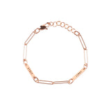 Personalized Paperclip Name Bracelet
