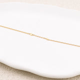 Sideways Initials Necklace