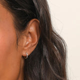 Falling Stars Huggie Hoop Earrings