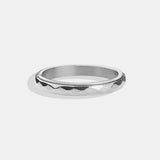 Dainty Hammered Band Spinning Fidget Ring