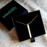 Muse Pillar Bar Necklace