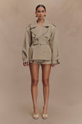 Elsje | Tailored Short Trench Coat with Classic Elegance