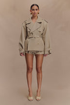 Elsje | Tailored Short Trench Coat with Classic Elegance