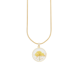 Pressed Birth Flower Necklace