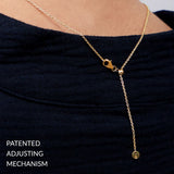 Italian Milano Sterling Silver Adjustable Chain Necklace