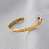 Mama Bear & Her Baby Bears Engraved Cuff Bracelet
