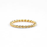 Dainty Braided Stacking Ring