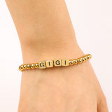 Custom Waterproof Gold Beaded Friendship Bracelet
