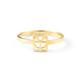 Monogram Name Ring