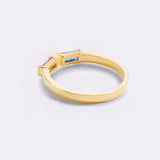 Adjustable Double Birthstone Ring