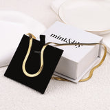 Herringbone Gold Chain Necklace