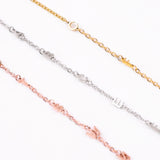 Sideways Initials Necklace