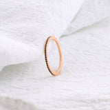 Black Diamond Eternity Stacking Ring