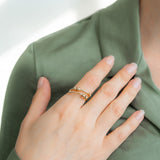 Adjustable Beaded Fidget Ring