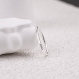 Sterling Silver Flat Top Super Tiny Stackable Name Ring