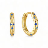 Falling Stars Huggie Hoop Earrings