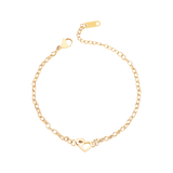 Interlocking Mini Heart Bracelet
